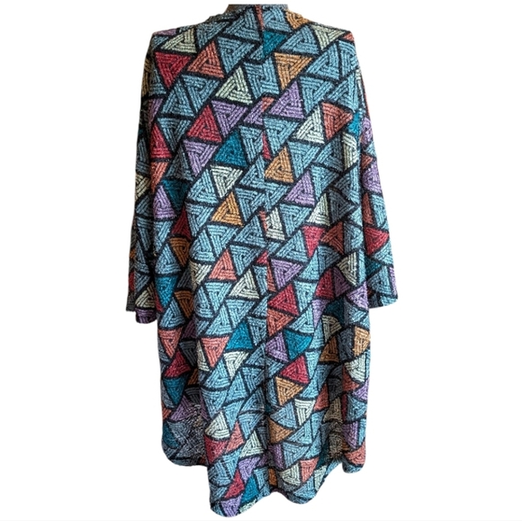 LuLaRoe Sarah Duster Geometric Cardigan - Picture 3 of 8